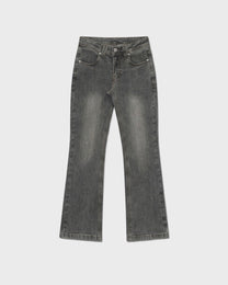 Smoke Wash Low-Rise Jean
