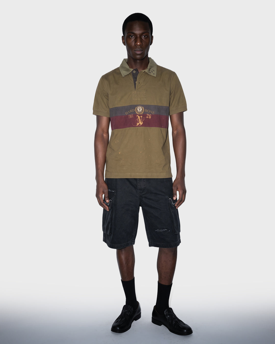 Camicia da campo in morbido indaco