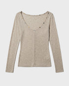 Hesse Button Knit Top