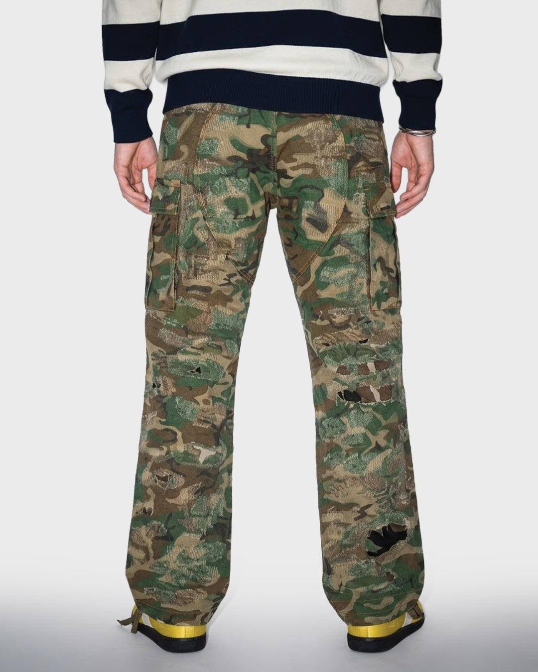 Boro Stitch Camouflage Pant