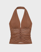 Ruched Halter Top