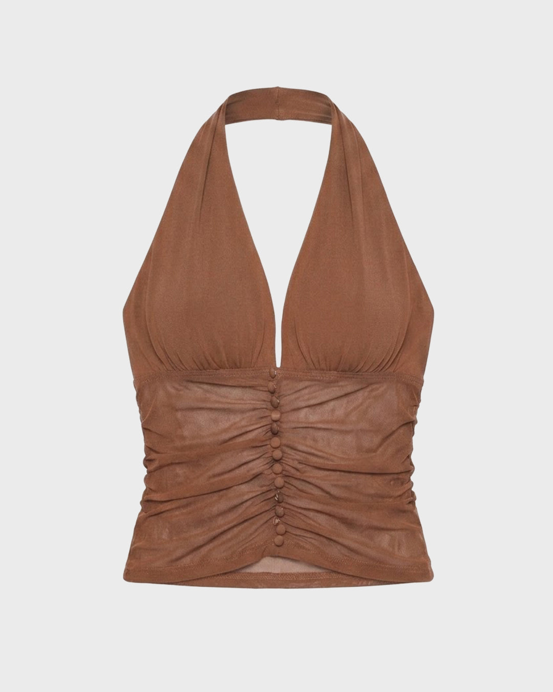Ruched Halter Top