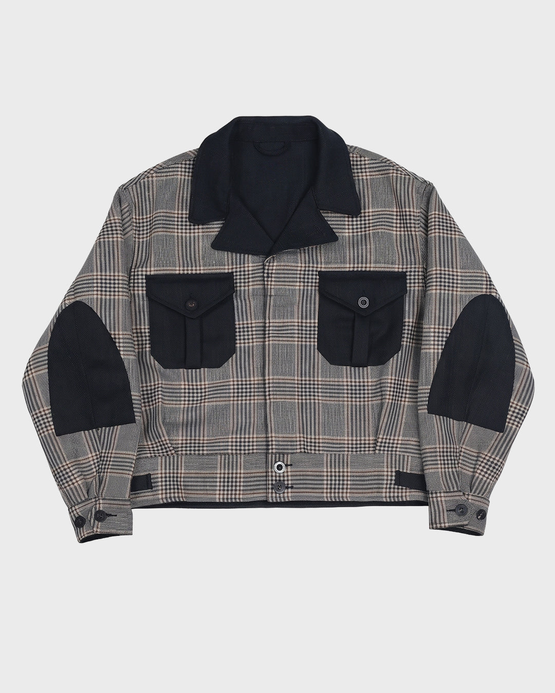 Glen Plaid Bomber Jacket