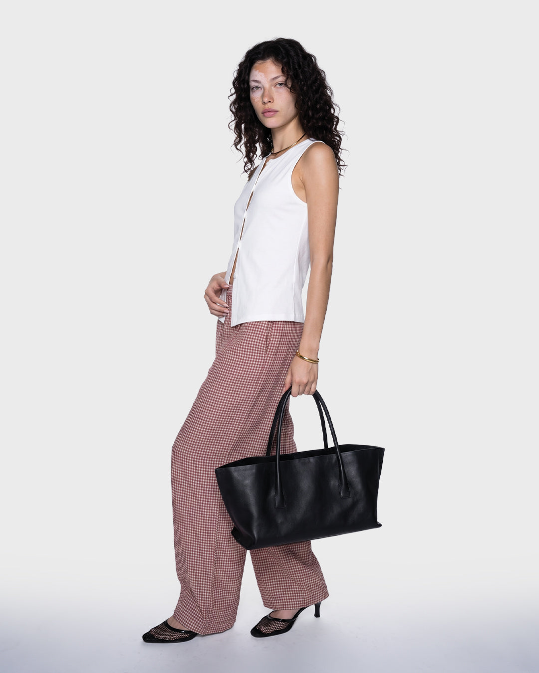 Linen Plaid Trouser