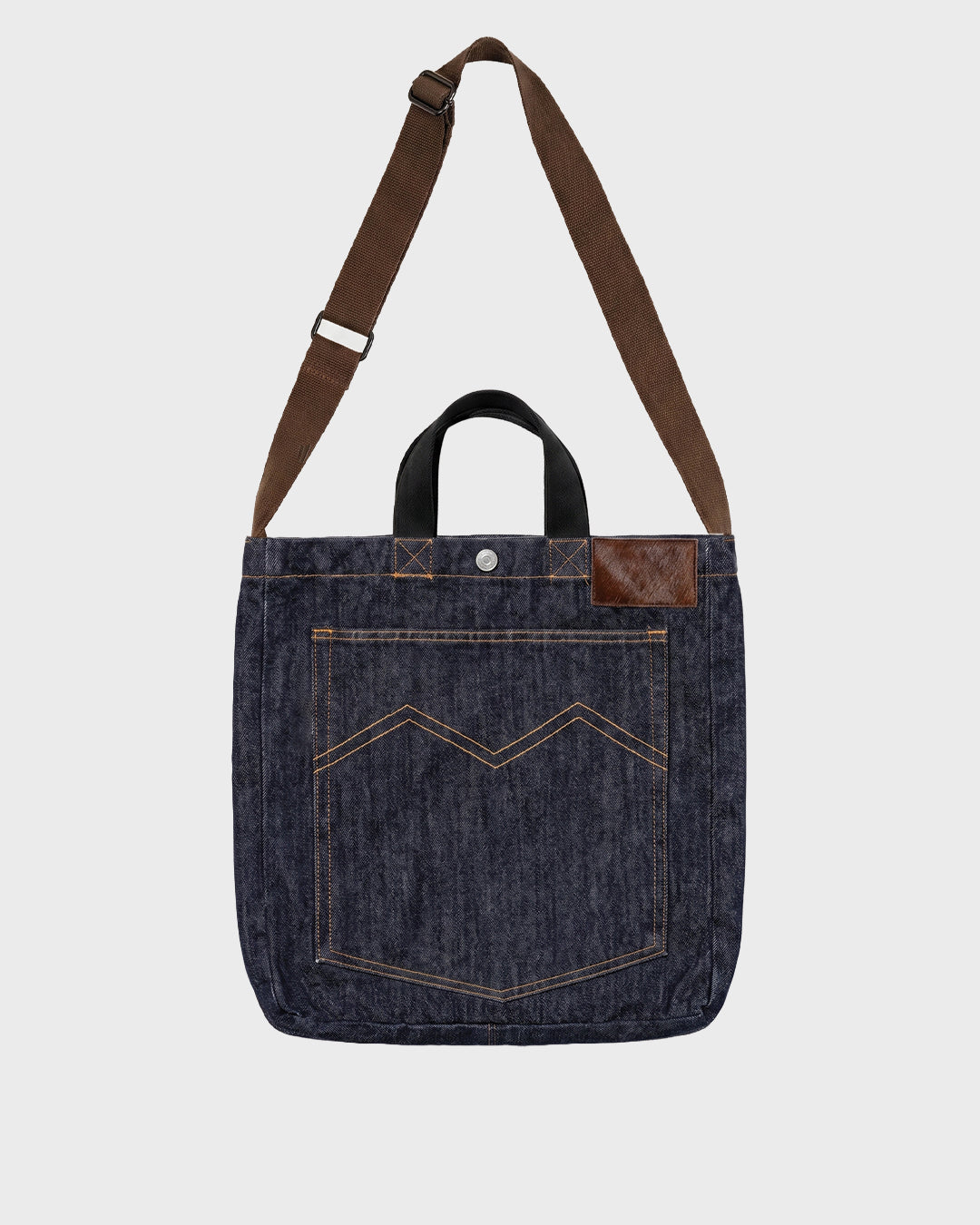 Borsa a tracolla in denim Bear &amp; Bolt