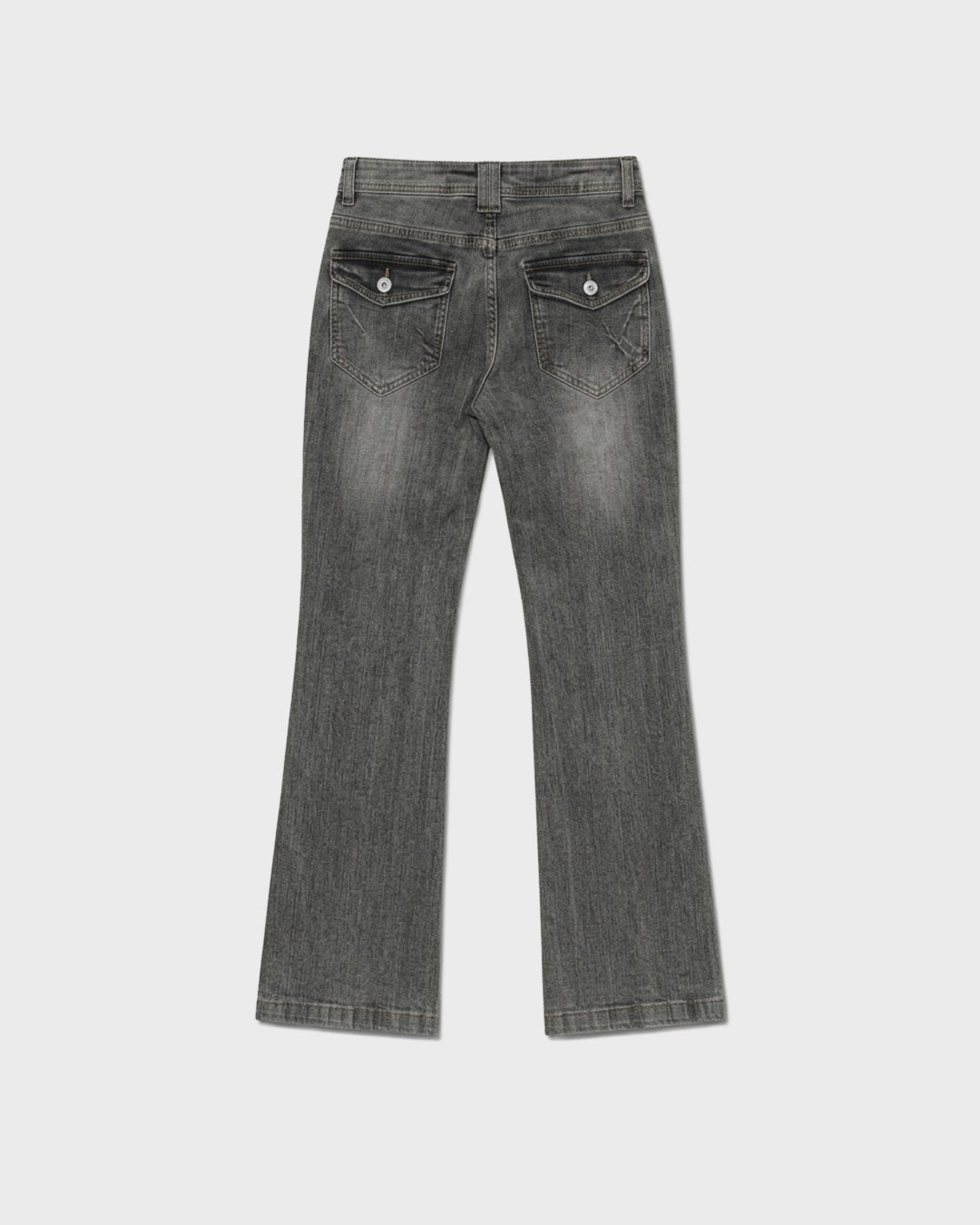Smoke Wash Low-Rise Jean