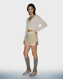 Purl Row Knit Sweater