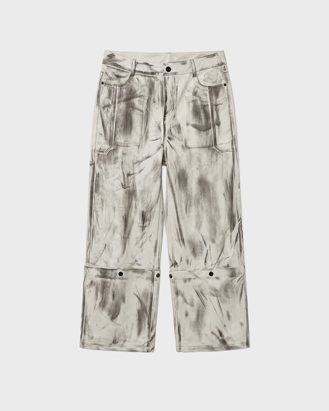 Pantalone in pelle lucida