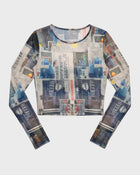 Newsprint Mesh Top